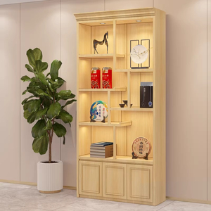 Espositore per Vini e Liquori in Legno a Più Livelli con Illuminazione LED, Scaffale a Scala Resistente, Ecologico con Retro in Vetro - Product Image 6