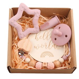 थीसोन 5 पीसी यूनिसेक्स नरम सिलिकॉन बेबी टूथब्रश शांतिफायर चेन क्लिप टेथर्स सेट बीपीए मुक्त थोक कस्टम - Product Image 1