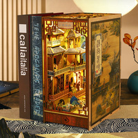 Porte-livres en forme de puzzle 3D Han Palace Spring Dawn |   Modèle d'architecture miniature à faire soi-même |   Cadeau d'anniversaire créatif de style chinois