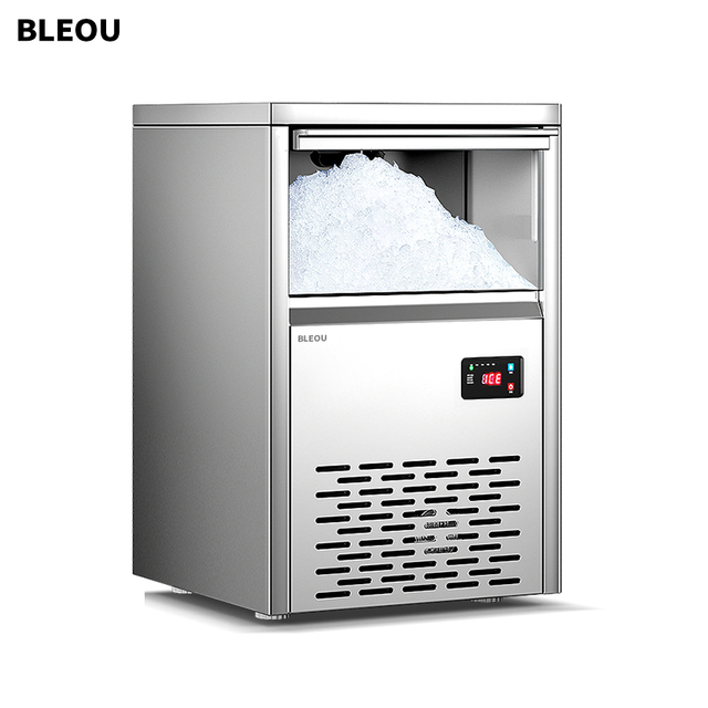 BLEOU Commercial Snowflake Ice Machine Stainless Steel Ice Maker Machine for Wide and Diverse Uses