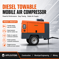 DACY 22/20 22 m3/min 20 bar 21 bar 25 bar Vis Diesel Portable Mobile Compresseur D'air Cric Marteau/Rock Drill