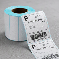 1000 PCS Stiker Printer Thermal Anti Minyak Perekat Sendiri 60x40mm Label Barcode untuk Penggunaan Promosi Industri Supermarket