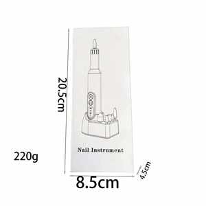 Stylo perceuse à <span class=keywords><strong>ongles</strong></span> sans fil 18000 tr/min avec écran LED, ponceuse électrique à <span class=keywords><strong>ongles</strong></span> 3 niveaux, rechargeable, portable, avec jeu de forets - Product Image 5
