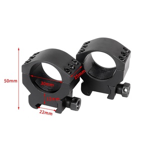 Heavy Duty Alloy 30mm Optical Ring Field Training Red Dot Light Mount 22mm Base System Universal Fit Matte Black Finish - Product Image 1