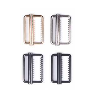 <b>Square</b> Metal Sliding Buckle 30mm Alloy <b>Adjustable</b> Bag Hardware D Ring Buckle - Product Image 2