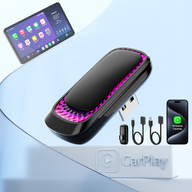 OEM Plug and Play Wireless CarPlay Android Auto Adapter with 1-Year Warranty Smart Car Key OEM Wired Cars