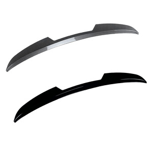 Ford Fiesta MK8 <b>Rear</b> <b>Spoiler</b> Piano Black Carbon Fiber Texture ABS Ducktail Trunk Wing - Product Image 5