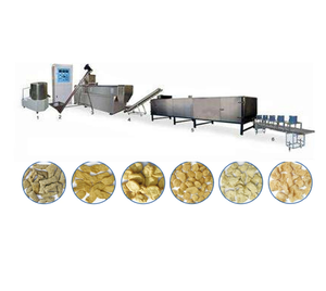 Máquina para hacer carne de soja vegetariana de forma cuadrada a buen precio, línea de procesamiento de proteína de soja - Product Image 3