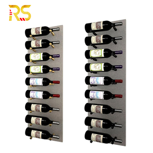 Estante de vino de piso a techo de Foshan, estante de vino flotante moderno para el hogar, estante de almacenamiento de vino de barra de <span class=keywords><strong>metal</strong></span> - Product Image 3