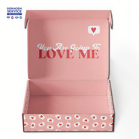Logotipo personalizado Impreso Regalo Cartón Kraft Craft Paper Mailing Caja de envío Caja de correo corrugado