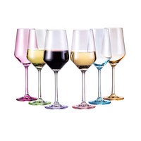 Óculos de bebidas originais estampados, óculos coloridos com haste de 12 oz, azul, verde, roxo, rosa, laranja, vinho tinto