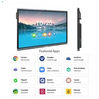 Tableau interactif numérique intelligent de 75 pouces mural pour salles de réunion Salles de classe d'éducation Android Tableaux interactifs Unv Unv