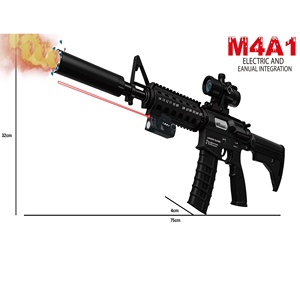 KK Nouveau M4A1 75CM Pistolet électrique à billes de gel Pistolet à éclaboussures en mode entièrement automatique avec canon d'éclairage <span class=keywords><strong>clignotant</strong></span>; Pistolet jouet pour enfants - Product Image 3