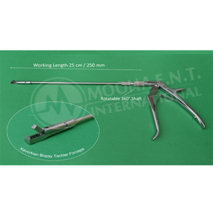 Dispositivos Médicos Profesionales, Pinzas de Biopsia Kevorkian Tischler de Acero Inoxidable, 25 cm de Longitud, con Mango Giratorio de 360 Grados - Product Image 2