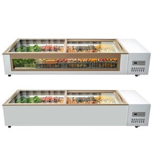 Vitrine Réfrigérée Commerciale de Comptoir 200-249L Double Température Dégivrage Automatique Électrique pour Vendeurs Ambulants - Product Image 2