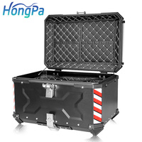 Bagages arrière de moto en aluminium étanche 65L grande capacité casque coffre moteur Top Case boîtes à outils