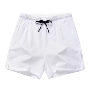 Pantalon d'été fin en soie glacée à séchage rapide, pantalon de sport décontracté tendance, poche zippée, pantalon de plage, short pour hommes - Product Image 5