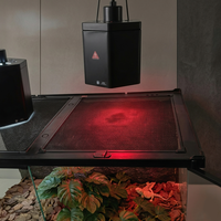 Lampe chauffante pour reptiles, système d'éclairage modulaire hexagonal, lampe de basking pour tortue, lézard, dragon barbu, terrarium