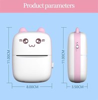 Mini Taşınabilir Termal Mürekkepsiz Etiket Yazıcısı USB Arayüzlü 1200mAh Pil 200dpi Kablosuz Termal Fotoğraf Yazıcısı Stokta