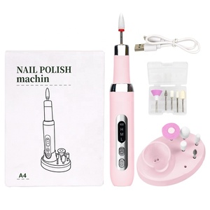 Wholesale 30000 RPM Brushed Motor USB Rechargeable <strong>Electric</strong> Korean <strong>Nail</strong> <strong>Drill</strong> <strong>CE</strong> Certified ABS Handle Portable Pen Shape Custom - Product Image 6