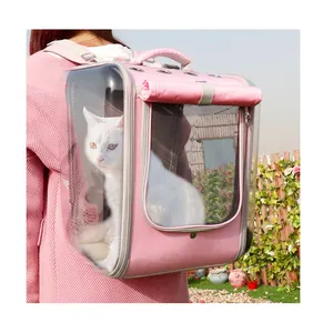 Factory Breathable Portable Outdoor Cat Carrier Backpack Pet Shoulder Bag for Dogs Pet Supplies Travel Cat Carrier Backpack