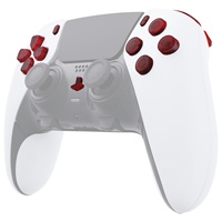 Kit de boutons de remplacement rouge clair eXtremeRate L1 R1 L2 R2 Clé de bouton de déclenchement pour contrôleur PS5 Dualsense Edge