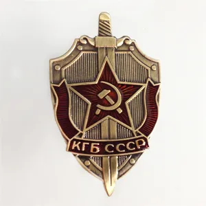 Escudo comunista de joanete soviético russo, emblema honorário personalizado de pino de metal