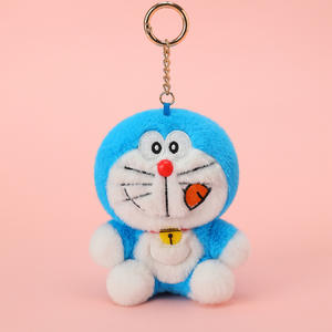 Llavero Colgante de Oso de Peluche Azul Doraemon, Accesorio para Mochila Escolar, Tela Súper Suave, Alivio del Estrés, Periférico de Dibujos Animados - Product Image 3