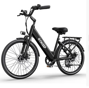 Vélo de ville électrique pour adultes, batterie lithium 48V, alliage d'aluminium, 7 vitesses, pneus larges, moteur à moyeu arrière, vente en gros de vélos électriques - Product Image 3