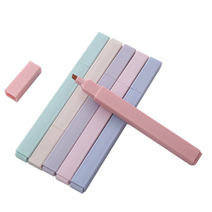 Wholesale Custom <strong>Aesthetic</strong> Cute <strong>Highlighters</strong> 12 Pastel Colors Macaron <strong>Highlighter</strong> Pen With Printing LOGO - Product Image 6