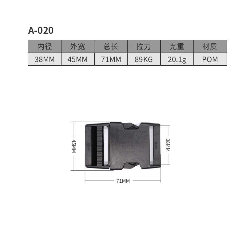 A020-38MM Verde (Código de color: 606173)