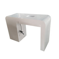 Table de manucure individuelle avec aspirateur de poussière, table de salon de manucure, table de bar à ongles avec tiroirs