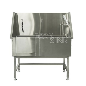 Lavabo multifunción fácil de limpiar para perros Bañera de aseo para perros de acero inoxidable 304 - Product Image 1