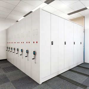 Rack dense mobile manuel Système de stockage <span class=keywords><strong>d</strong></span>'archives électrique Étagère compacte Cabinet coulissant intelligent mobile pour fichiers médicaux - Product Image 2