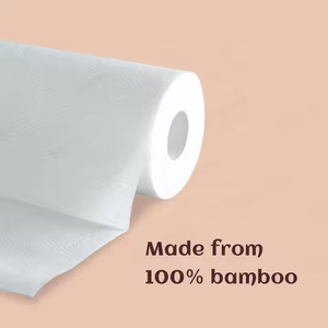 Rol handuk kertas dapur sekali pakai 2 lapis ramah lingkungan untuk mencuci piring rumah dan menyerap minyak - Product Image 2