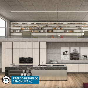 George group 2025 Placards Îles et comptoirs personnalisés Portes en bois Échantillon d'armoires <span class=keywords><strong>de</strong></span> cuisine en mélamine Designs modulaires modernes <span class=keywords><strong>de</strong></span> luxe - Product Image 1