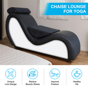 Moderno paio di sedia divano in pelle diretta colorata per le donne in stato di gravidanza comodo Yoga divano letto per vivere il sesso mobili - Product Image 4