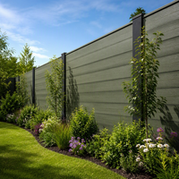 Panneau mural extérieur Ynori WPC Co-extrusion 3D Grain de bois Vert 22mm 160mm pour Jardin Cour Imperméable Écologique