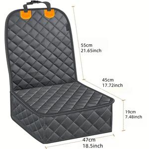 Cojín de coche Oxford sólido ecológico antideslizante para mascotas para perros y gatos-asiento trasero antisuciedad y uso de maletero correas ajustables para todas las estaciones - Product Image 3