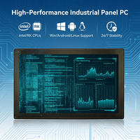 Panel de Pantalla Táctil Industrial para Montaje en Panel Externo, PC sin Ventilador con Montaje VESA para Línea de Producción, Terminal HMI