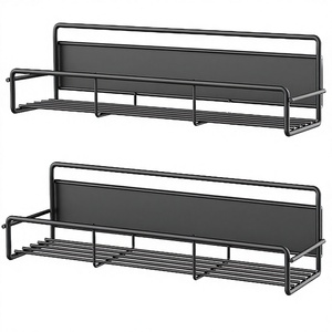 Magnetic Double Tier Metal Wall <b>Rack</b> for Household or <b>Kitchen</b> <b>Storage</b> of Tools - Product Image 4