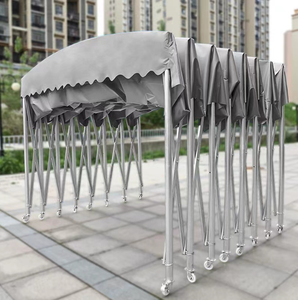Carpa con marco de metal móvil, aparcamiento de coche grande, toldo telescópico móvil, cabina de tienda <span class=keywords><strong>para</strong></span> exteriores - Product Image 3