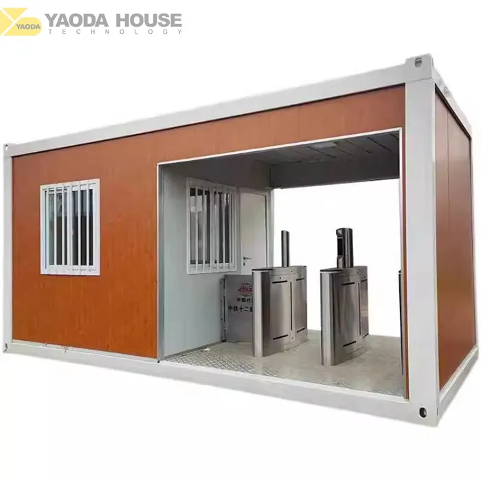 Rumah kontainer Modular portabel Tiongkok wadah rumah Van wadah lepas pasang rumah rumah Prefab dengan kamar tidur Toilet portabel