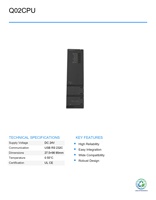 Modul CPU PLC Seri Q02CPU Q Series M-ITSUB Bekas untuk Otomasi Industri