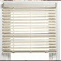 Persianas Venecianas de PVC Imitación Madera de 2 Pulgadas (50 mm), Inalámbricas, Impermeables, Libres de Plomo, Seguras para Niños, Resistentes a la Humedad, Tamaño Personalizado