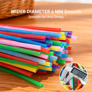 หลอดดูดน้ำ PP เกรดอาหารแบบใช้แล้วทิ้ง พิมพ์โลโก้ได้ ตัวอย่างฟรี อุปกรณ์ดื่ม - Product Image 3