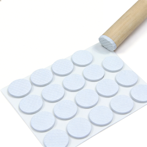Protège-sol en acrylique blanc durable, en EVA, autocollants, sans résidu, pour pieds de bureau et bases de chaises à roulettes - Product Image 3