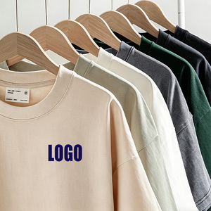 High Quality 300Gsm Printing Logo Tshirts Homme Plain Wholesale Casual O-Neck T-Shirts Short Sleeve Custom T Shirts For Men - Product Image 3