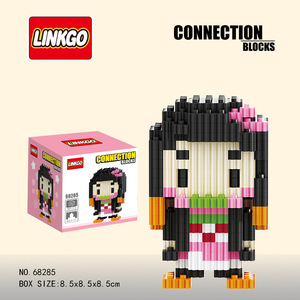 Regalos del Día de los niños Bloques de construcción de dibujos animados en 3D Luffy Zoro Juguete de bloques de construcción - Product Image 5