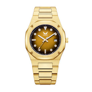 Reloj <span class=keywords><strong>de</strong></span> pulsera minimalista para hombre, cronógrafo <span class=keywords><strong>de</strong></span> estilo único, en color negro y dorado, alta calidad, marca superior - Product Image 2